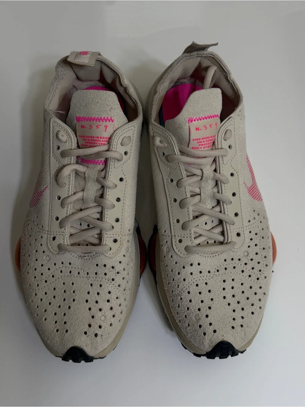 Nike Air Zoom  CZ1151-100 Beige Athletic Sneakers Women's Size 6.5
